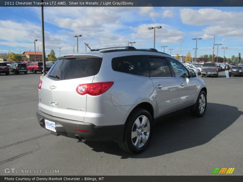 Silver Ice Metallic / Light Gray/Ebony 2011 Chevrolet Traverse LTZ AWD
