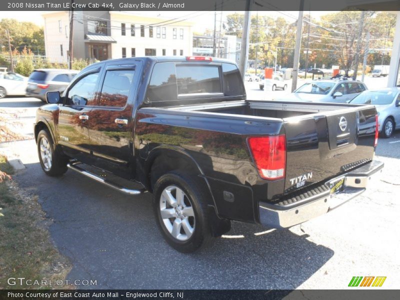 Galaxy Black / Almond 2008 Nissan Titan LE Crew Cab 4x4