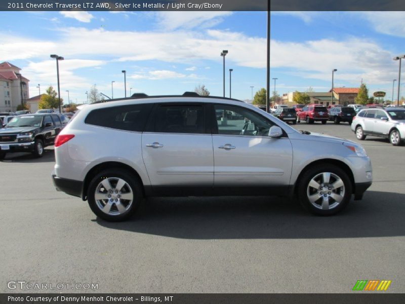 Silver Ice Metallic / Light Gray/Ebony 2011 Chevrolet Traverse LTZ AWD