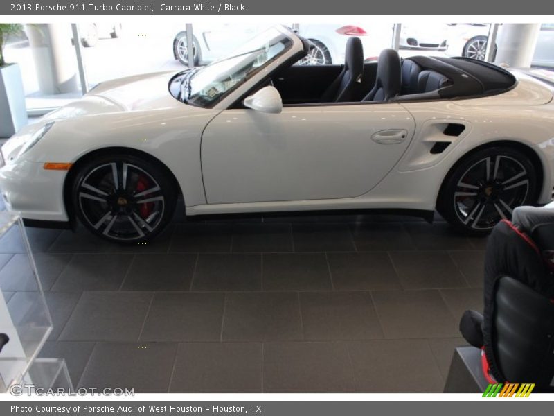 Carrara White / Black 2013 Porsche 911 Turbo Cabriolet