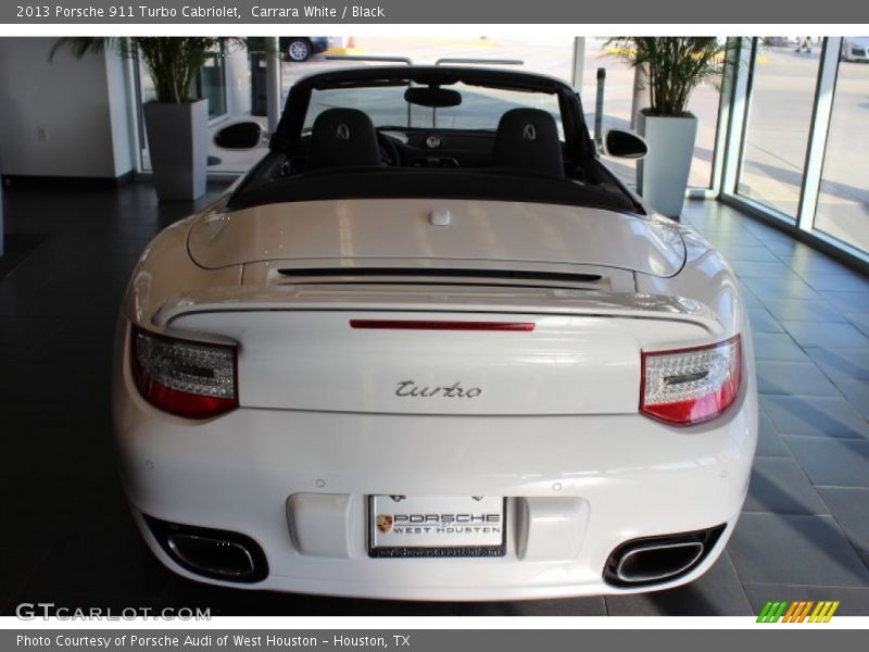 Carrara White / Black 2013 Porsche 911 Turbo Cabriolet