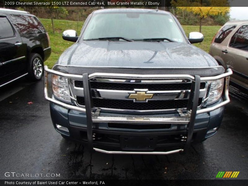 Blue Granite Metallic / Ebony 2009 Chevrolet Silverado 1500 LTZ Extended Cab 4x4