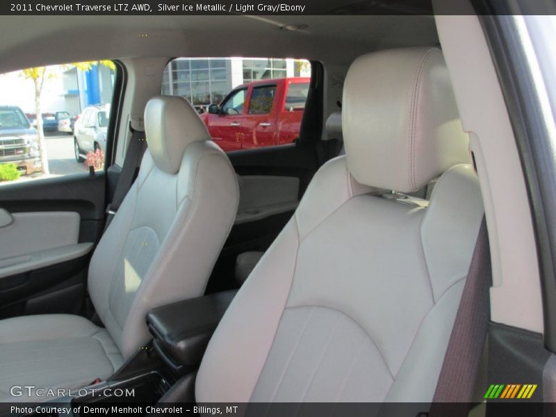 Silver Ice Metallic / Light Gray/Ebony 2011 Chevrolet Traverse LTZ AWD