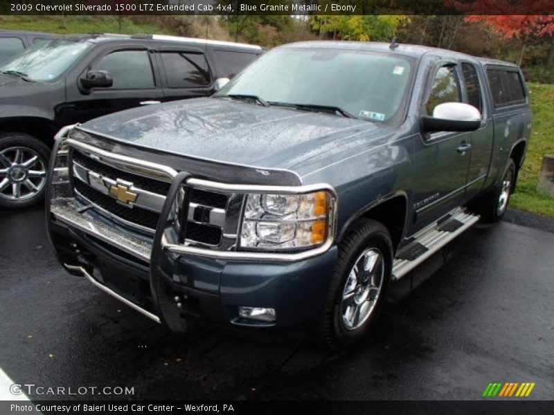Blue Granite Metallic / Ebony 2009 Chevrolet Silverado 1500 LTZ Extended Cab 4x4