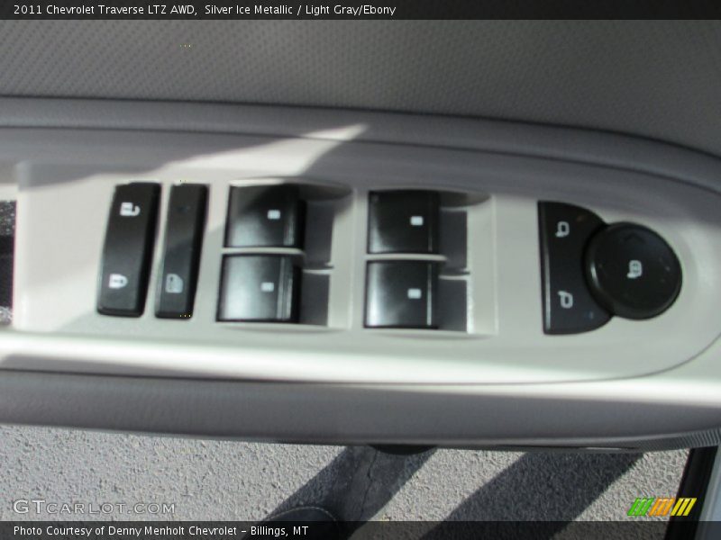 Silver Ice Metallic / Light Gray/Ebony 2011 Chevrolet Traverse LTZ AWD