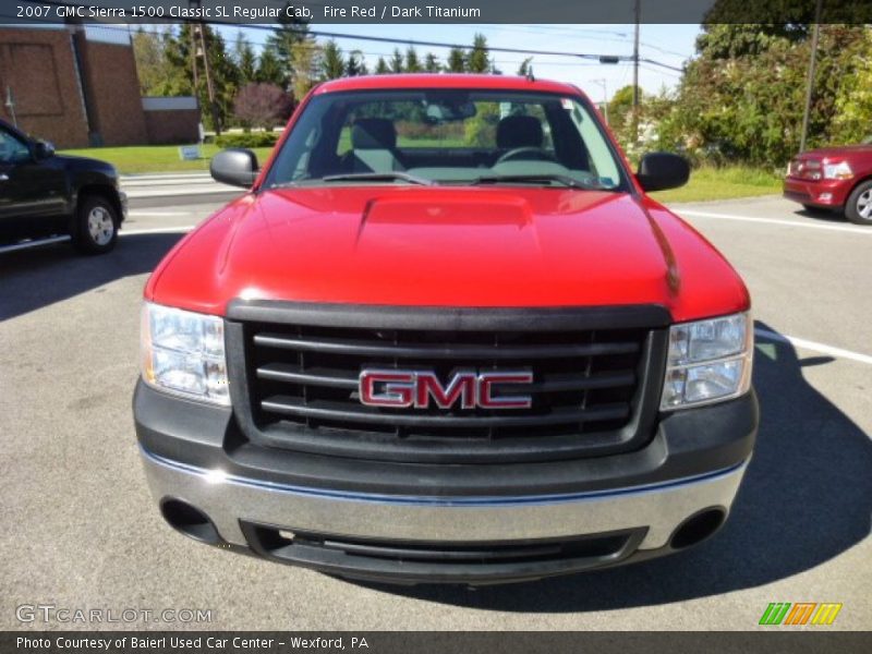 Fire Red / Dark Titanium 2007 GMC Sierra 1500 Classic SL Regular Cab