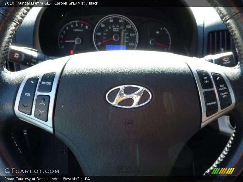 Carbon Gray Mist / Black 2010 Hyundai Elantra GLS