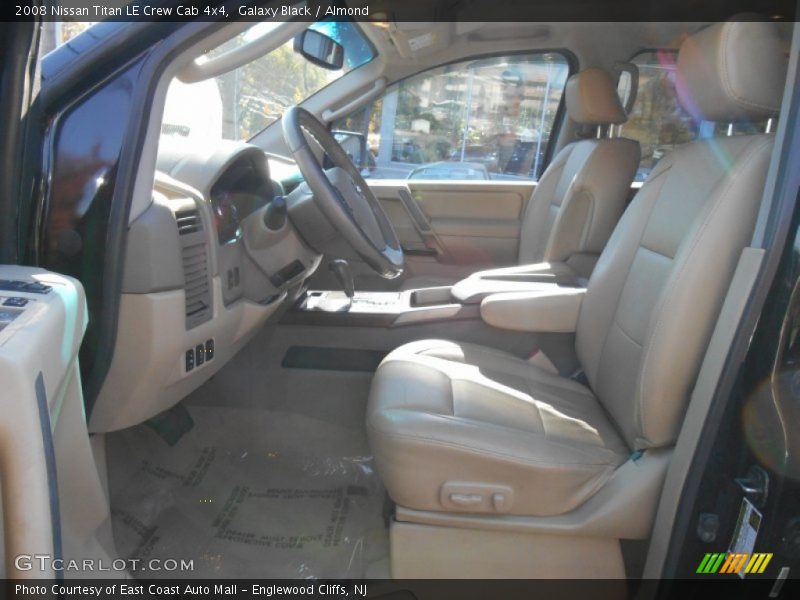 Galaxy Black / Almond 2008 Nissan Titan LE Crew Cab 4x4