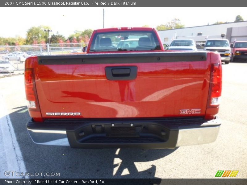 Fire Red / Dark Titanium 2007 GMC Sierra 1500 Classic SL Regular Cab