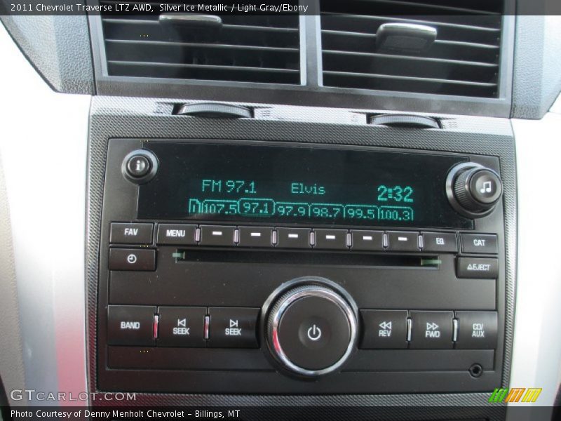 Silver Ice Metallic / Light Gray/Ebony 2011 Chevrolet Traverse LTZ AWD