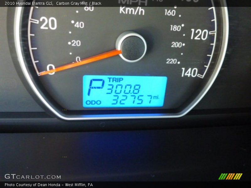 Carbon Gray Mist / Black 2010 Hyundai Elantra GLS