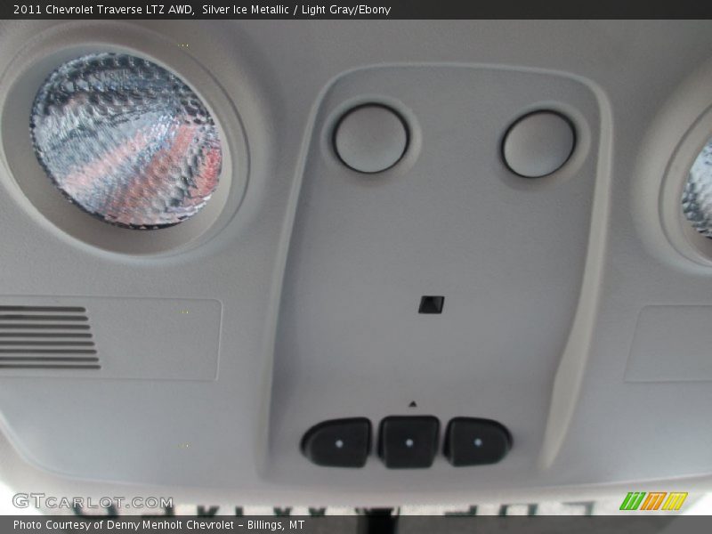 Silver Ice Metallic / Light Gray/Ebony 2011 Chevrolet Traverse LTZ AWD