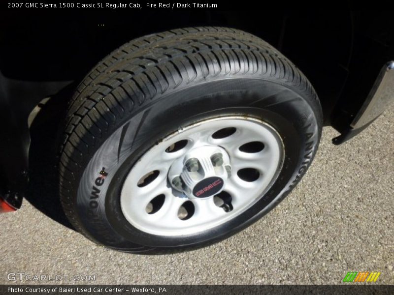 Fire Red / Dark Titanium 2007 GMC Sierra 1500 Classic SL Regular Cab