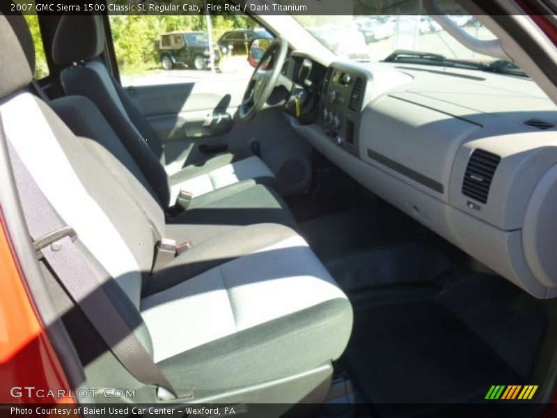 Fire Red / Dark Titanium 2007 GMC Sierra 1500 Classic SL Regular Cab