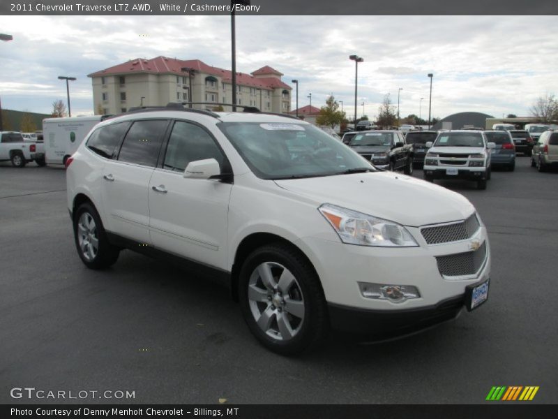 White / Cashmere/Ebony 2011 Chevrolet Traverse LTZ AWD