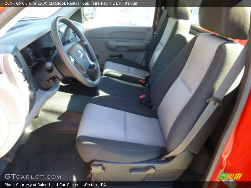 Fire Red / Dark Titanium 2007 GMC Sierra 1500 Classic SL Regular Cab