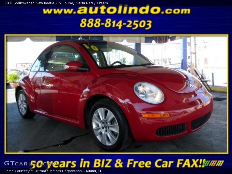 Salsa Red / Cream 2010 Volkswagen New Beetle 2.5 Coupe