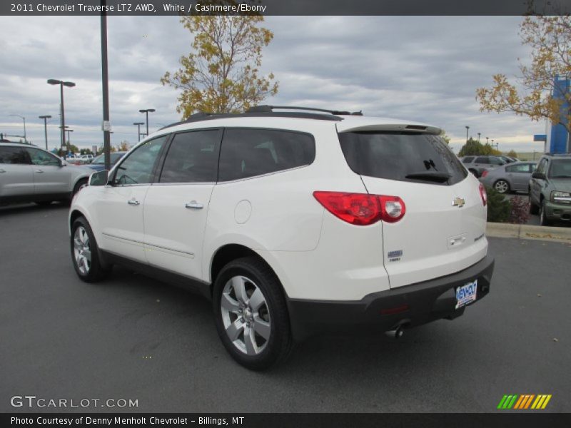 White / Cashmere/Ebony 2011 Chevrolet Traverse LTZ AWD