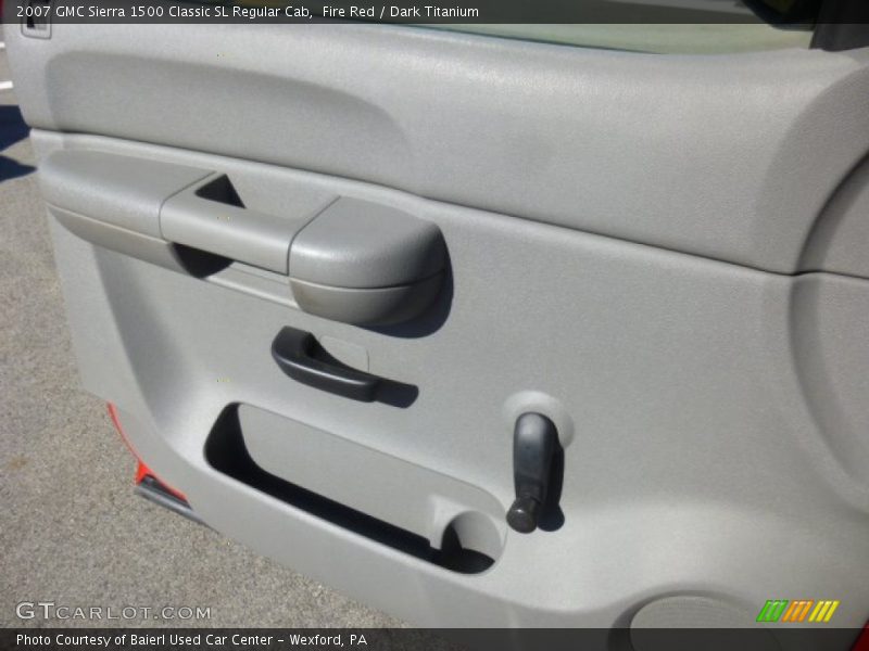 Fire Red / Dark Titanium 2007 GMC Sierra 1500 Classic SL Regular Cab