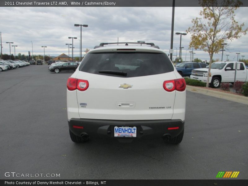 White / Cashmere/Ebony 2011 Chevrolet Traverse LTZ AWD
