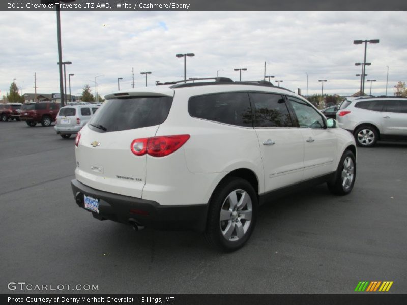 White / Cashmere/Ebony 2011 Chevrolet Traverse LTZ AWD
