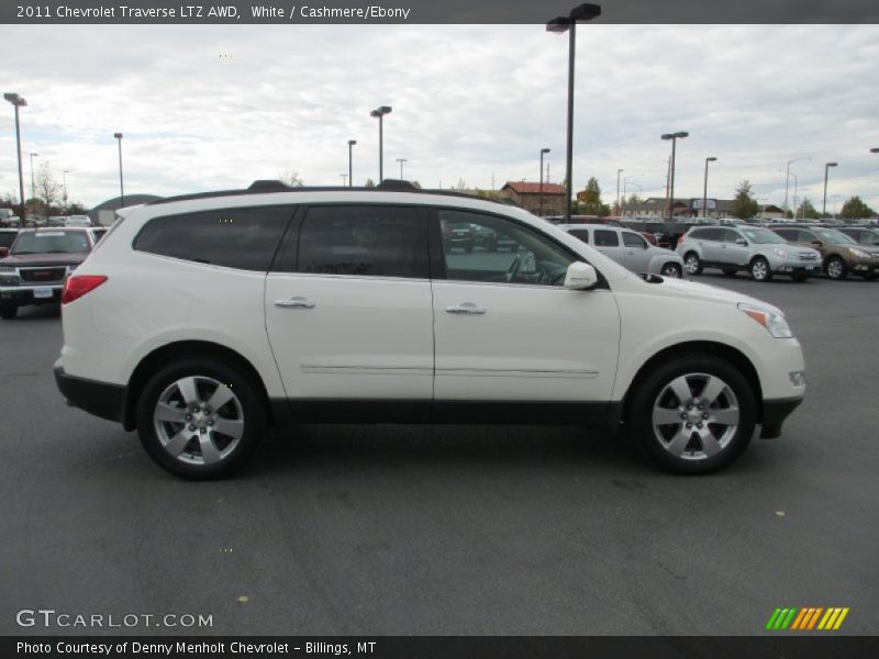 White / Cashmere/Ebony 2011 Chevrolet Traverse LTZ AWD