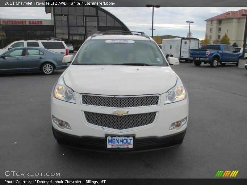 White / Cashmere/Ebony 2011 Chevrolet Traverse LTZ AWD