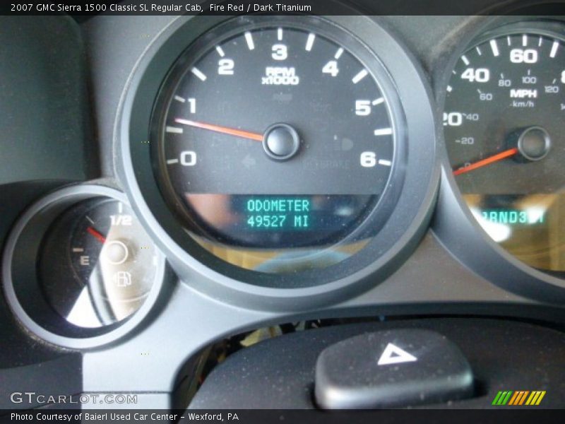 Fire Red / Dark Titanium 2007 GMC Sierra 1500 Classic SL Regular Cab
