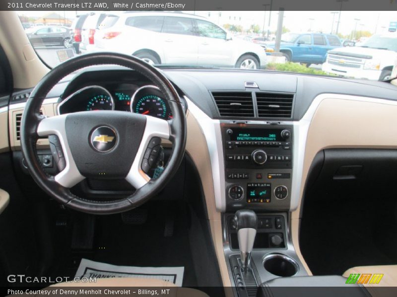 White / Cashmere/Ebony 2011 Chevrolet Traverse LTZ AWD