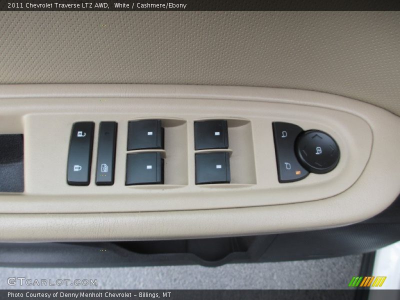White / Cashmere/Ebony 2011 Chevrolet Traverse LTZ AWD
