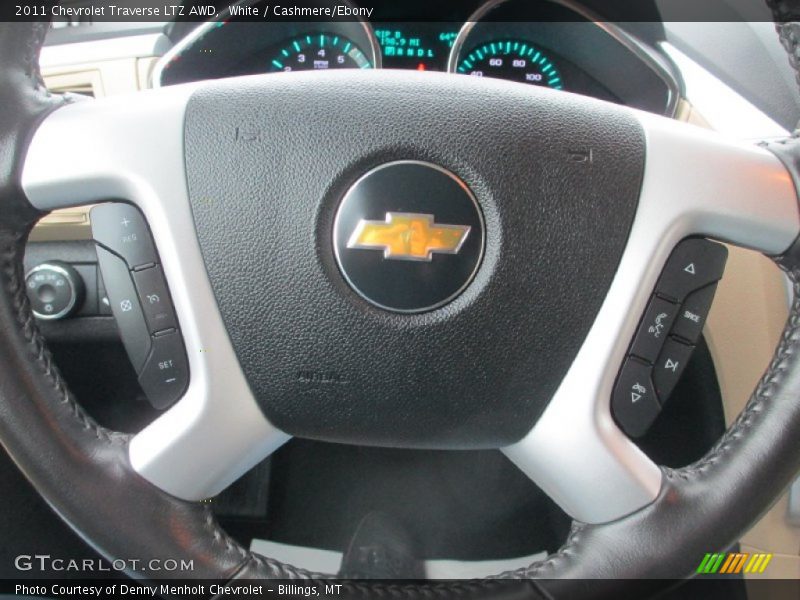 White / Cashmere/Ebony 2011 Chevrolet Traverse LTZ AWD