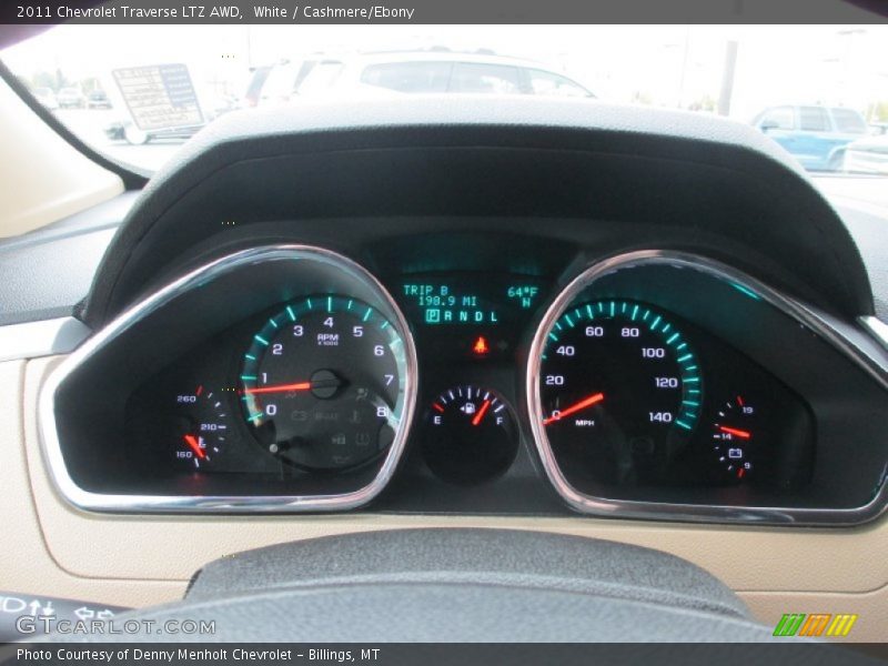 White / Cashmere/Ebony 2011 Chevrolet Traverse LTZ AWD