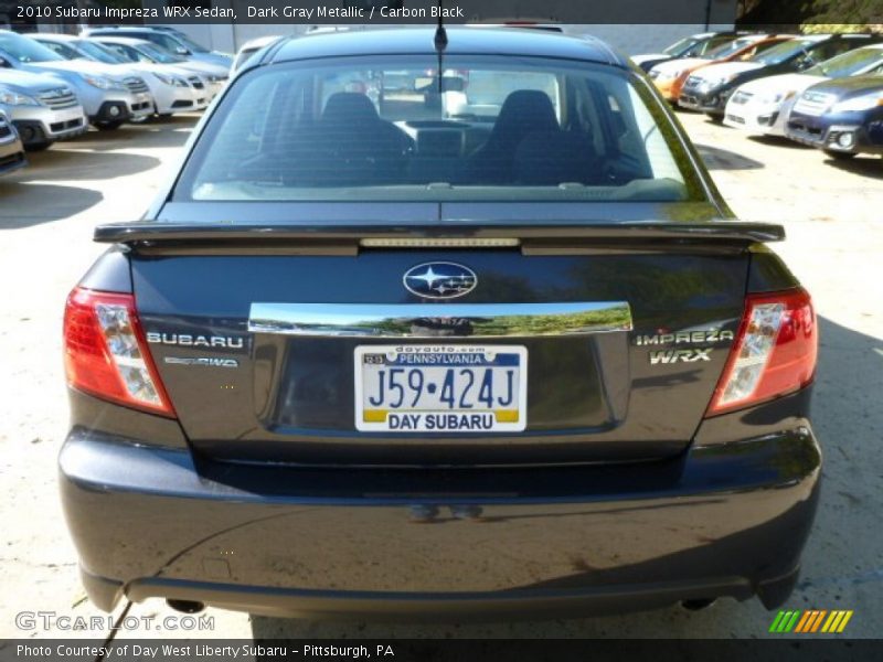 Dark Gray Metallic / Carbon Black 2010 Subaru Impreza WRX Sedan