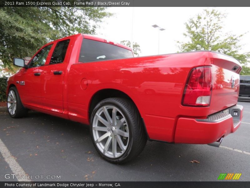 Flame Red / Black/Diesel Gray 2013 Ram 1500 Express Quad Cab