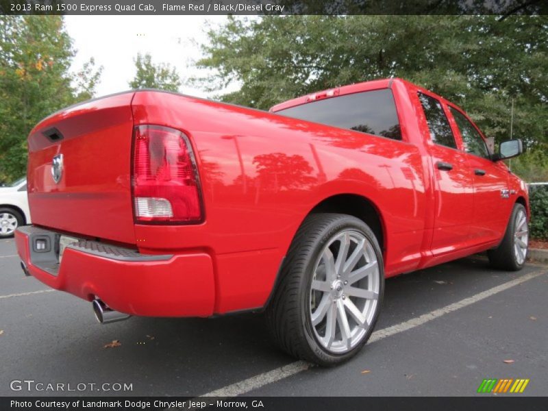 Flame Red / Black/Diesel Gray 2013 Ram 1500 Express Quad Cab