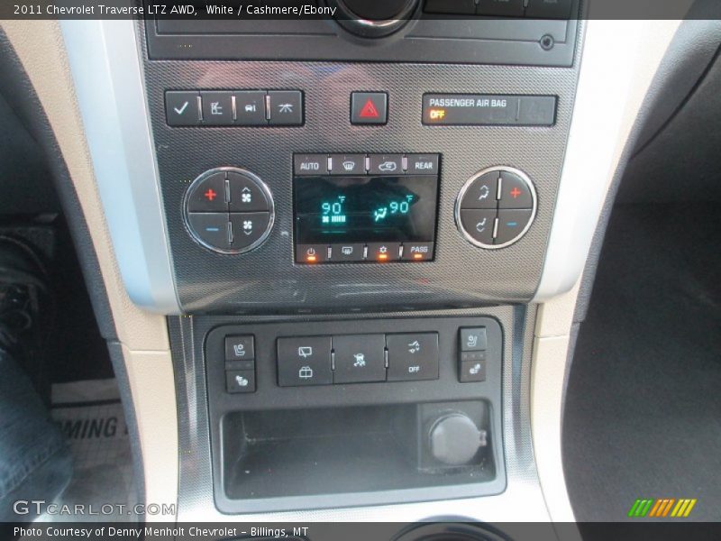 White / Cashmere/Ebony 2011 Chevrolet Traverse LTZ AWD