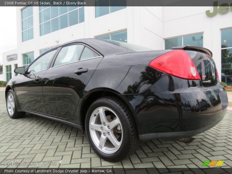 Black / Ebony Black 2008 Pontiac G6 V6 Sedan