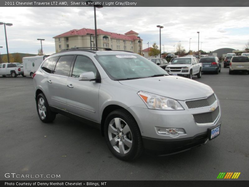 Silver Ice Metallic / Light Gray/Ebony 2011 Chevrolet Traverse LTZ AWD