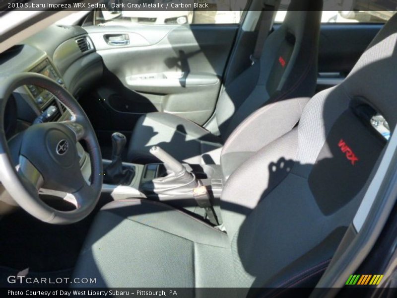 Dark Gray Metallic / Carbon Black 2010 Subaru Impreza WRX Sedan