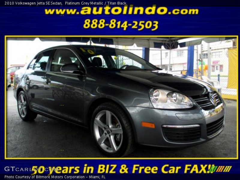 Platinum Grey Metallic / Titan Black 2010 Volkswagen Jetta SE Sedan