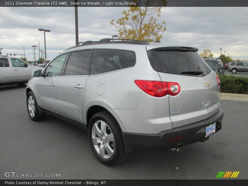 Silver Ice Metallic / Light Gray/Ebony 2011 Chevrolet Traverse LTZ AWD