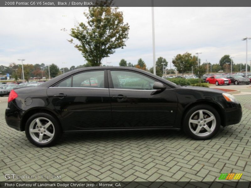 Black / Ebony Black 2008 Pontiac G6 V6 Sedan