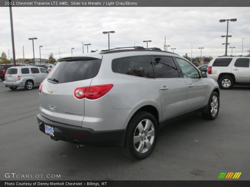Silver Ice Metallic / Light Gray/Ebony 2011 Chevrolet Traverse LTZ AWD