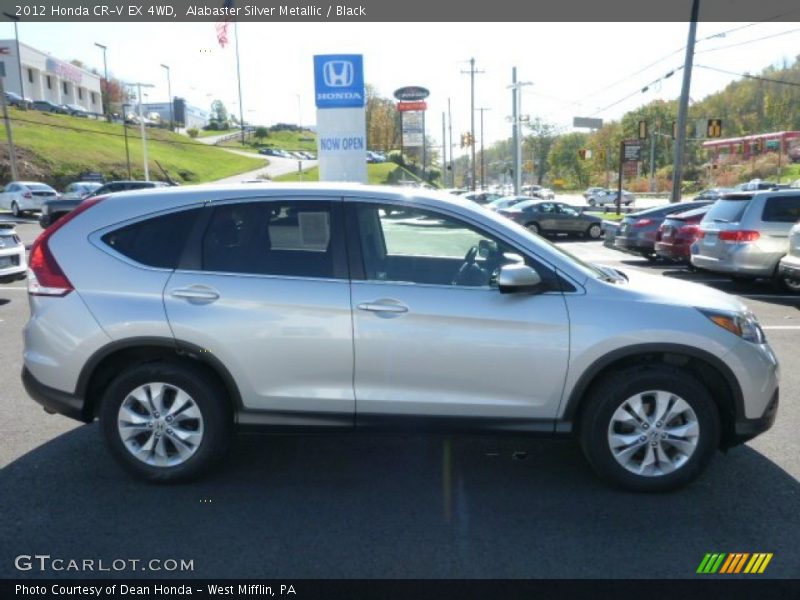 Alabaster Silver Metallic / Black 2012 Honda CR-V EX 4WD