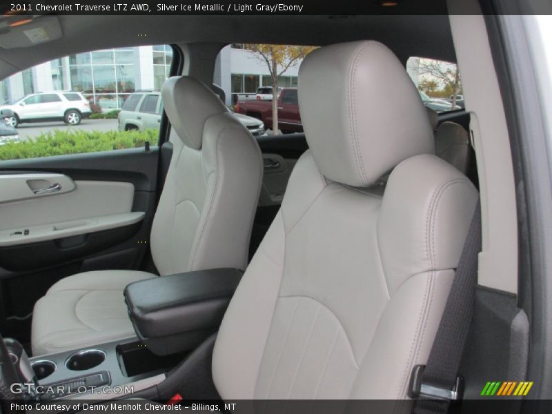 Silver Ice Metallic / Light Gray/Ebony 2011 Chevrolet Traverse LTZ AWD