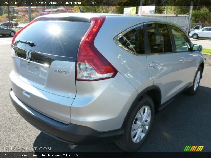 Alabaster Silver Metallic / Black 2012 Honda CR-V EX 4WD