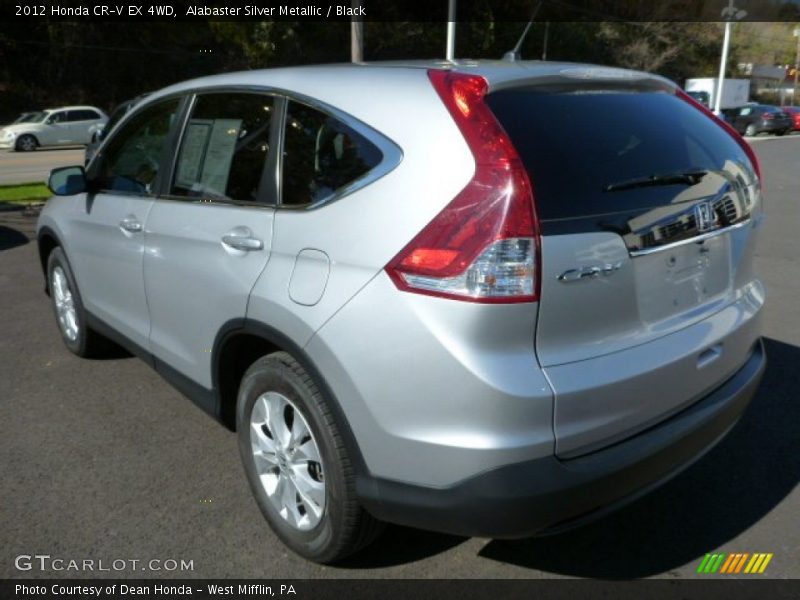 Alabaster Silver Metallic / Black 2012 Honda CR-V EX 4WD