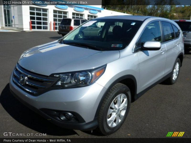 Alabaster Silver Metallic / Black 2012 Honda CR-V EX 4WD