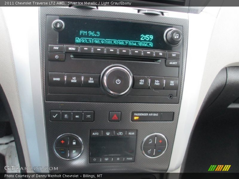 Silver Ice Metallic / Light Gray/Ebony 2011 Chevrolet Traverse LTZ AWD