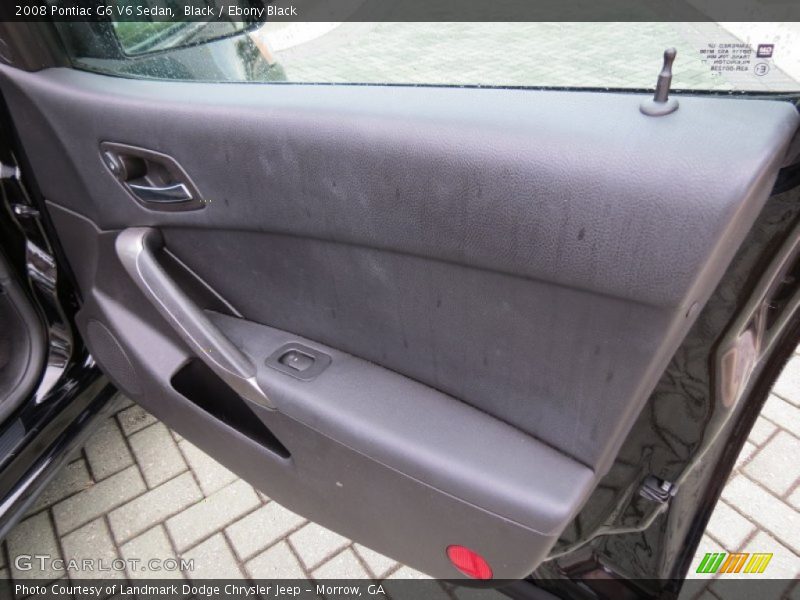 Black / Ebony Black 2008 Pontiac G6 V6 Sedan